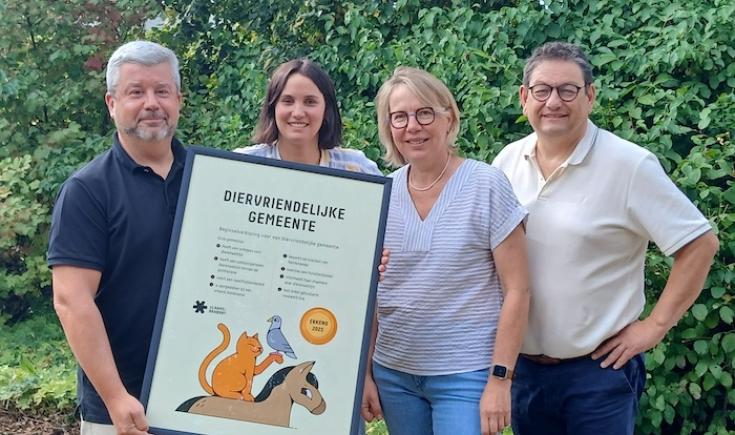 Label ‘Diervriendelijke Gemeente 2025’ voor Pepingen
